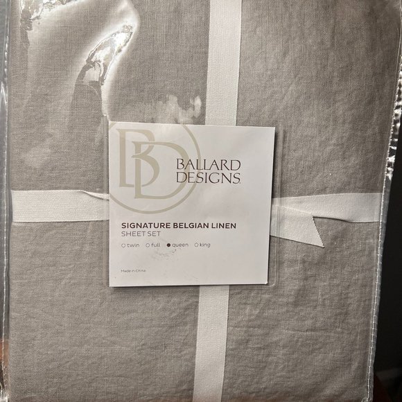 Belgian Linen Sheets- Brand New/ With Tags - Picture 1 of 2